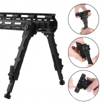 Cnc玩具枪配件Mlok脚架黑色 铝合金材质M-LOK高端品质 V9脚架 分体脚架