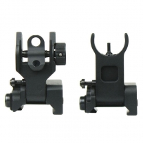 Cnc玩具枪配件机械瞄 金属准星 折叠机瞄 前后照门套装 CNC加工 Iron Sighs