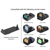 带红绿光纤 通用红点瞄垫片 适用于glock RMR/VENOM/ MROS底座夹
